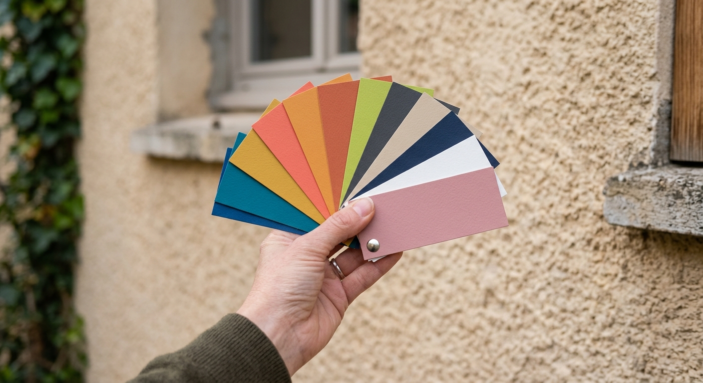 Nuancier de couleurs pour peinture extérieure
