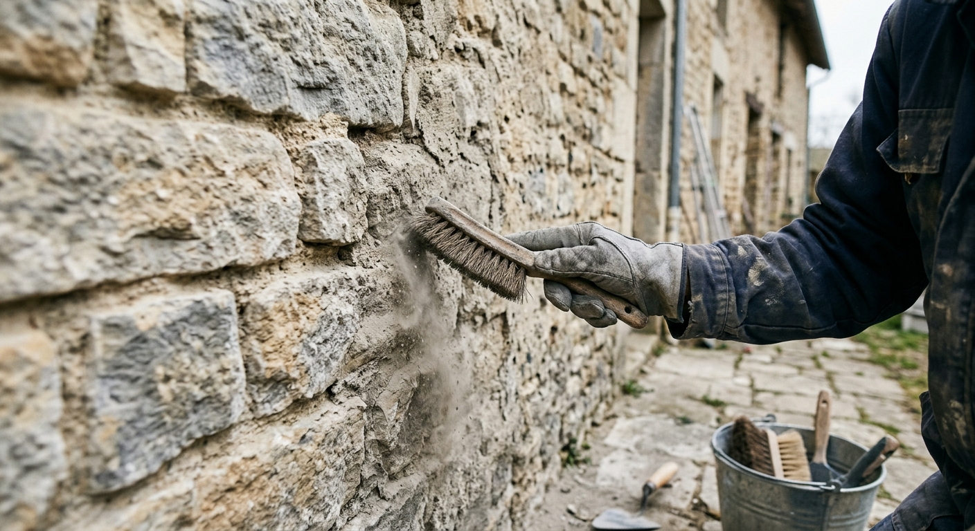 D&eacute;poussi&eacute;rage du mur